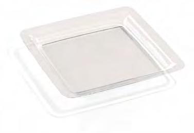  40 x 40 cm  bianco  Set di 2 extra large Square plastica dura vassoio/vassoio in plastica/vassoio di plastica per alimenti  40,6 x 40,6 cm 