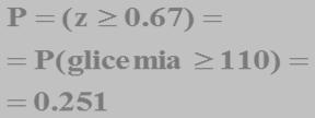 A) Standardizzazione della variabile glicemia f(z µ = 0 σ = 1 0 z 1 z 2 z Tabella A.1 Aree in una coda della curva normale standardizzata z 0.00 0.01 0.02 0.03 0.04 0.05 0.06 0.07 0.08 0.09 0.0 0.500 0.