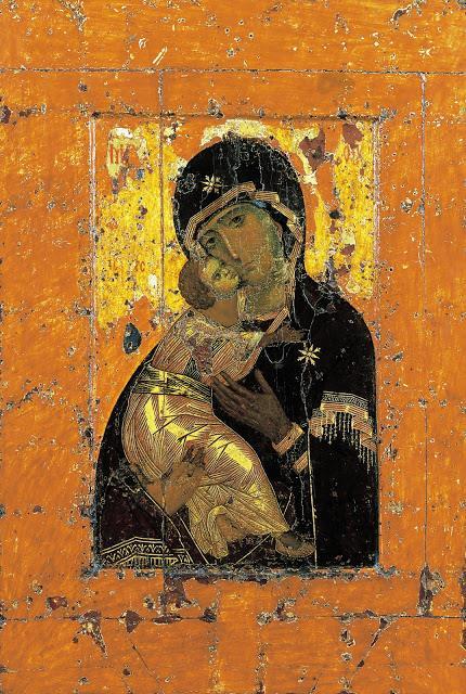 L icona della MPS: una lettura in chiave teologica 111 Madre di Dio della Tenerezza di Vladimir Icona bizantina Inizio XII sec.