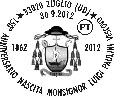 N. 996 RICHIEDENTE: Pro Loco Julim Carnicum SEDE DEL SERVIZIO: c/o Fronte Chiesa, Via Nicola Grassi 33020 Zuglio (UD) DATA: 30/9/2012 ORARIO: 14.15/19.