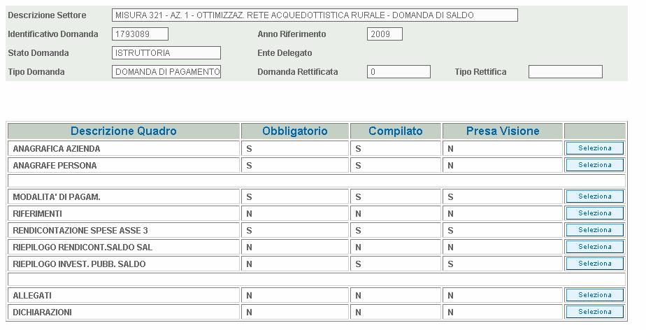 QUADRO GENERALE DI COMPILAZIONE DETTAGLIO ANOMALIE B A A Una volta compilati tutti i quadri con la funzione Controlla a fondo pagina, si visualizzano le anomalie.