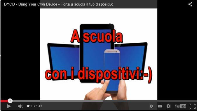 ESEMPI DI BYOD A SCUOLA AMBIENTI CLOUD AMBIENTI CLOUD PER POTER LAVORARE E CONDIVIDERE POSSIBILMENTE AMMINISTRATI DALL ISTITUTO.