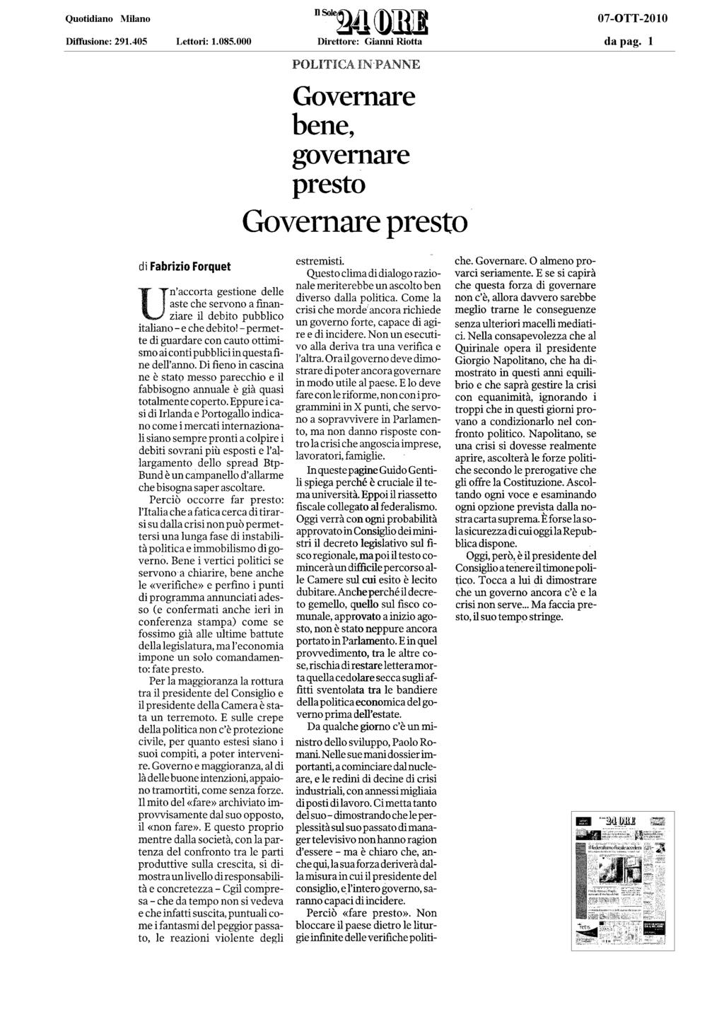 GOVERNO E