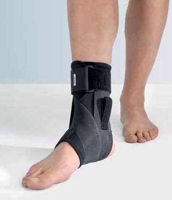 stabilizzazione distorsioni di I, II, III grado esiti chirurgici di fratture bi e tri-malleolari instabilità laterale di caviglia prevenzione nella recidiva di distorsione coadiuvante nel recupero