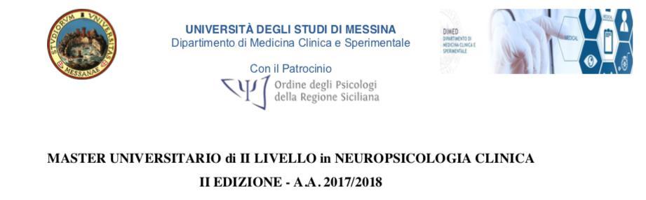 Unico Master Universitario di II livello svolto al Centro e Sud Italia, con sede a Messina; Insegnamenti tenuti da professori universitari, con anni di esperienza in ambito