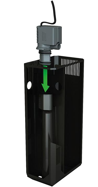 Grazie al supporto di gomma in dotazione la pompa JUWEL Eccoflow può essere utilizzata al posto delle pompe JUWEL Bioflow come anche per le pompe JUWEL modelli 300/500/600/1000/1500.