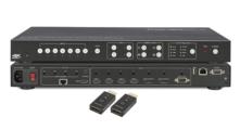 Incluso nella fornitura un ricevitore HDBaseT PoE con 1 uscita HDMI, 1 ingresso IR e 1 uscita IR, 1 porta RS-232 bi-direzionale.