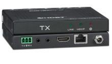 EXTENDER HDBaseT KNX EXTHDBT70M (EXT-HDBT70M) conforme HDCP 2.2, estende segnali su CAT5e o CAT6a (70/40 mt); ris. 1080p/4K,RS232 e POE bidirez.