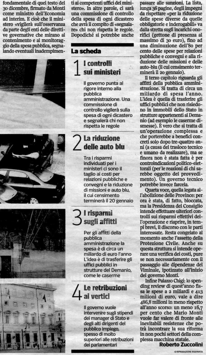 Gennaio 2012 Rassegna