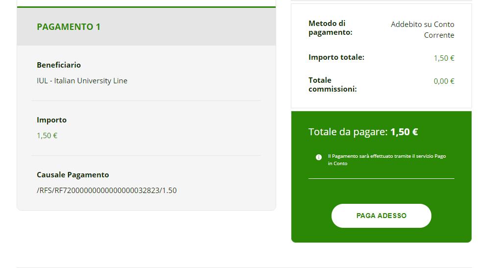 Al termine, la ricevuta di pagamento sarà disponibile nella propria area home banking e nella propria casella e-mail.