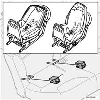 I punti di fissaggio Isofix sono presenti su entrambi i posti esterni del sedile posteriore. All occorrenza, la guida Isofix può essere spostata da un lato all altro.