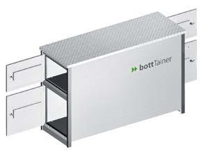 bott vario Box per veicoli con cassone botttainer Dimensioni esterne L x P x H mm 1750 x 640 x