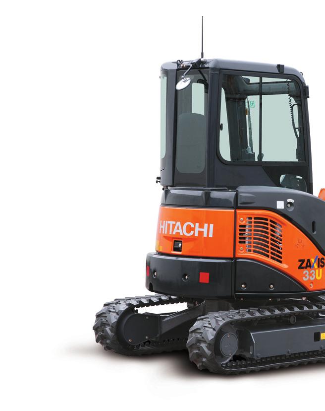 Hitachi: passi avanti nella progettazione per soddisfare le esigenze di lavoro più svariate La nuova serie ZAXIS-U3 di Hitachi si presenta con una serie di funzioni aggiuntive e con un cassone più