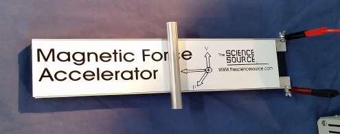 visitatori relativa a due esperimenti di magnetostatica presenti sul tavolo 2 Rotaia di Laplace Mostra l effetto di un campo magnetico uniforme su un conduttore percorso da corrente.