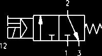 2-10 Elettrovalvola 3/2 vie da, monostabile - Mod. 434.