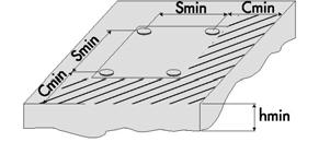 Pag. 3/6 ZINCATO - PROFONDITA DI ANCORAGGIO STANDARD ZINC PLATED - STANDARD EMBEDMENT DEPTH CARICHI di PROGETTO e AMMISSIBILI (2) (consigliati) DESIGN and RECOMMENDED (2) LOADS ETA-01/0014 Op.7 Met.