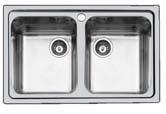 S3000 Base 80 dimensioni: 790x500 2 vasche: 340x400 incasso: 770x480 1372 060 07070800 Accessori: A L1 L4 L5 M N2 N3 O2 P1 P2 R T2 T4 Dotazioni Standard: ganci di fissaggio, guarnizione (no per