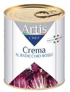 Crema di Carciofi AF968 Crema preparata con cuori di carciofo ideale come condimento per primi piatti o