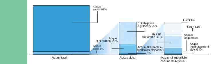 sottosuolo (falde freatiche), o evaporare di nuovo per azione dell'irraggiamento solare o per attività della vegetazione.