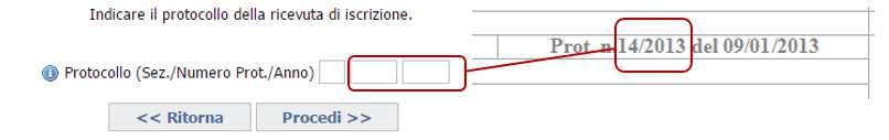 Se il protocollo fornito è corretto saranno visualizzati i dati anagrafici dell impresa e l ufficio della Sezione dell Albo presso cui è stata presentata l istanza di iscrizione.