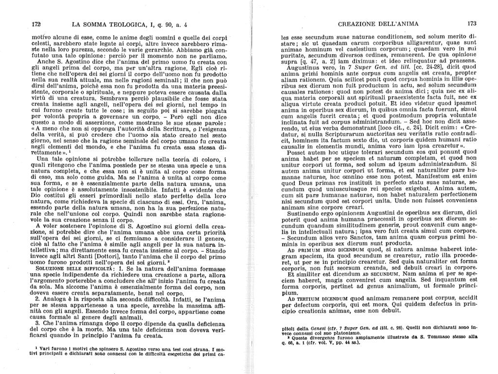 172 LA SOMMA TEOLOGICA, I, q. 90, a.