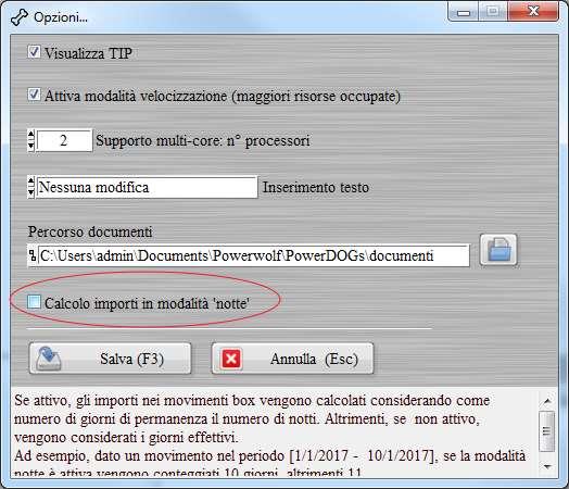 Supponiamo che il soggiorno sia nel periodo [1/1/2017 10/1/2017]. In questo esempio, sono 11 giorni effettivi di permanenza, ma 10 notti.