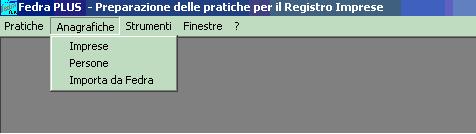 Compilazione con Fedra PLUS Aprire il programma Fedra PLUS e se la società per cui dobbiamo compilare il modello non è presente nella nostra anagrafica inseriamola.