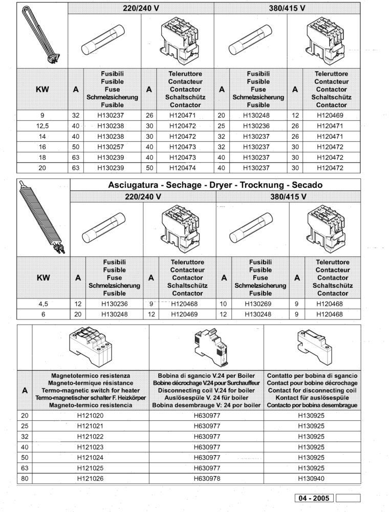 Electrical Parts For Heatings