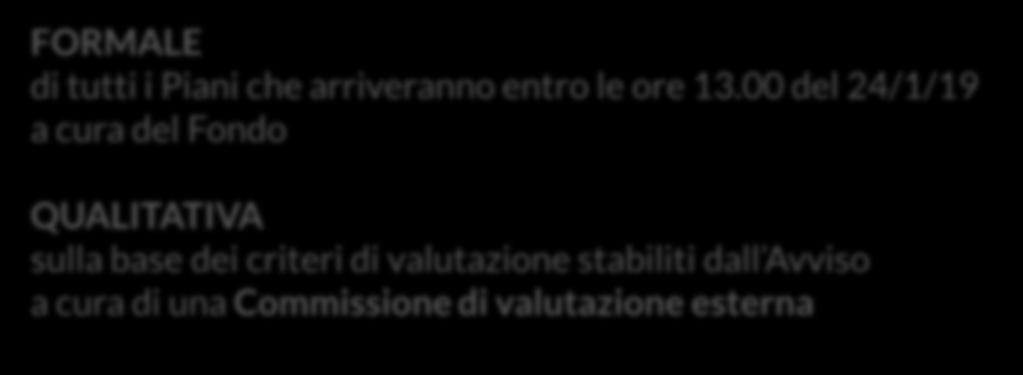 Avviso a cura di una Commissione di valutazione