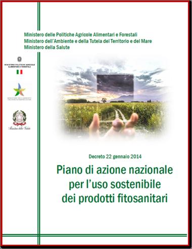 ASPETTI LEGISLATIVI E NORMATIVI Partecipazione ai lavori per la definizione dei decreti attuativi previsti dalla Direttiva 2009/128/CE sull Uso Sostenibile dei Prodotti Fitosanitari.