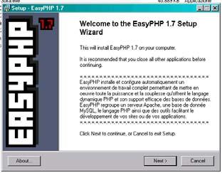 Installazione di EasyPHP (1.8) Step 9 Installazione di EasyPHP (1.