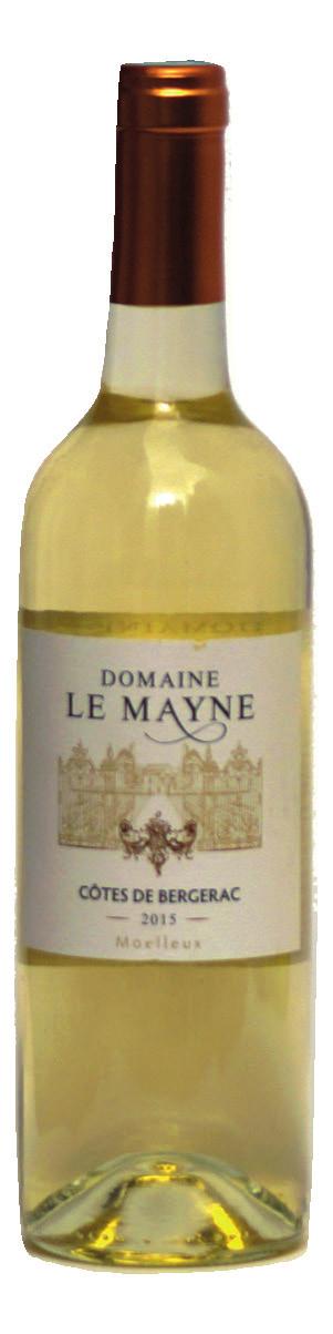 Cotes De Bergerac Domaine Le Mayne-Moelleux 2015 Seymillion, Sauvignon Di un colore giallo