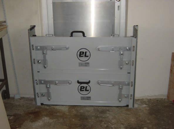 caratteristiche Corpo barriere in alluminio Guarnizione di contenimento a