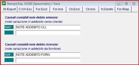 NB: in Clienti Inclusi c è la possibilità di includere le fatture dei corrispettivi (ove ce ne sia il bisogno) *Per ulteriori informazioni sui codici iva da