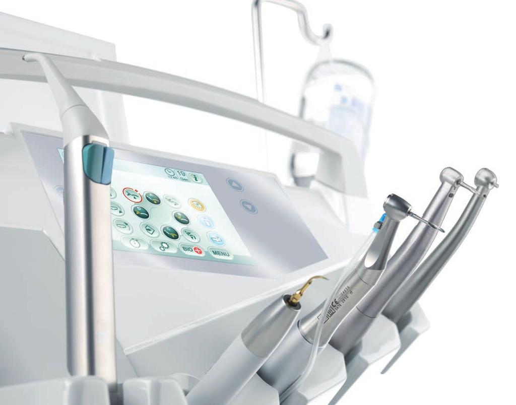 In casi di implantologia sono possibili da 4 settaggi con Smart Touch fino a 7 settaggi personalizzati con Full Touch per realizzare il foro