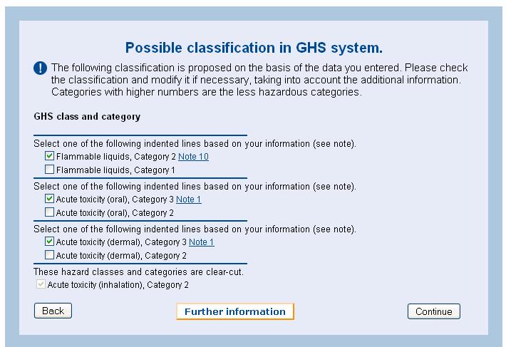 Uno strumento utile La classificazione è proposta sulla base dei dati inseriti.