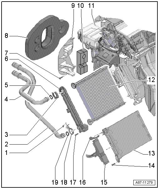 Page 5 of 8 1 - Vite q 6 Nm 2 - Tubo del liquido di raffreddamento dello scambiatore di calore q Mandata liquido di raffreddamento dal motore 3