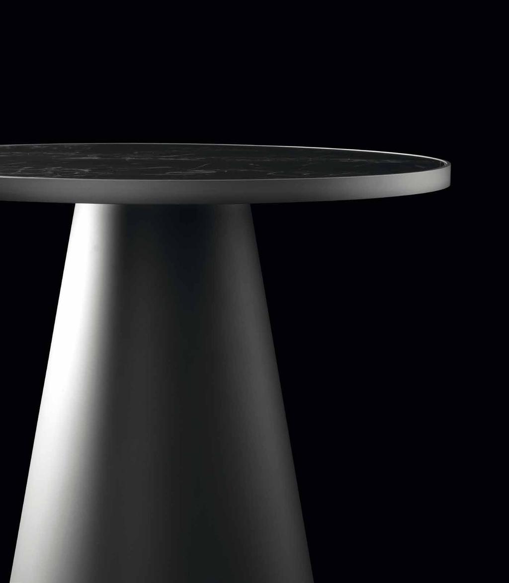 070 071 cono table table collection CONO DESIGN DANIELE LO SCALZO MOSCHERI / news 2017 + 4001 / L.35cm H.72cm top max diam.