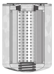 ELEMENTO FILTRNTE apacità ritenzione acqua (ml) Portata max con olio 30 cst con olio 98 cst raccomandata () ERD31NR 60 45 8 70 34