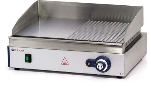 PIASTRA GRILL BLUE LINE Struttura in acciaio inox La