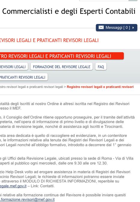 Revisori LEGALI E PRATICANTI REVISORI LEGALI.