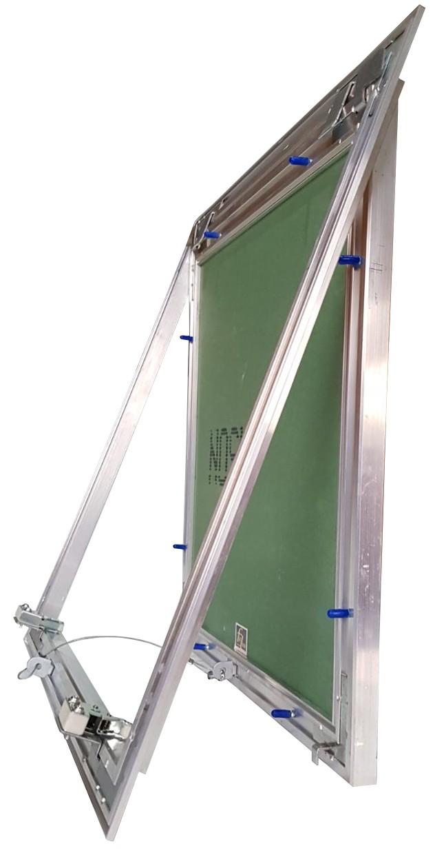 OTOLE DI ISPEZIONE otola d ispezione in alluminio con sistema di apertura push pull e cerniere fisse