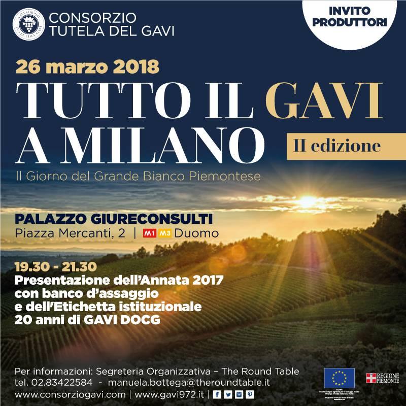 EVENTI DI COMUNICAZIONE TUTTO IL GAVI A Il Grande Bianco Piemontese si presenta al di fuori dal proprio territorio alla