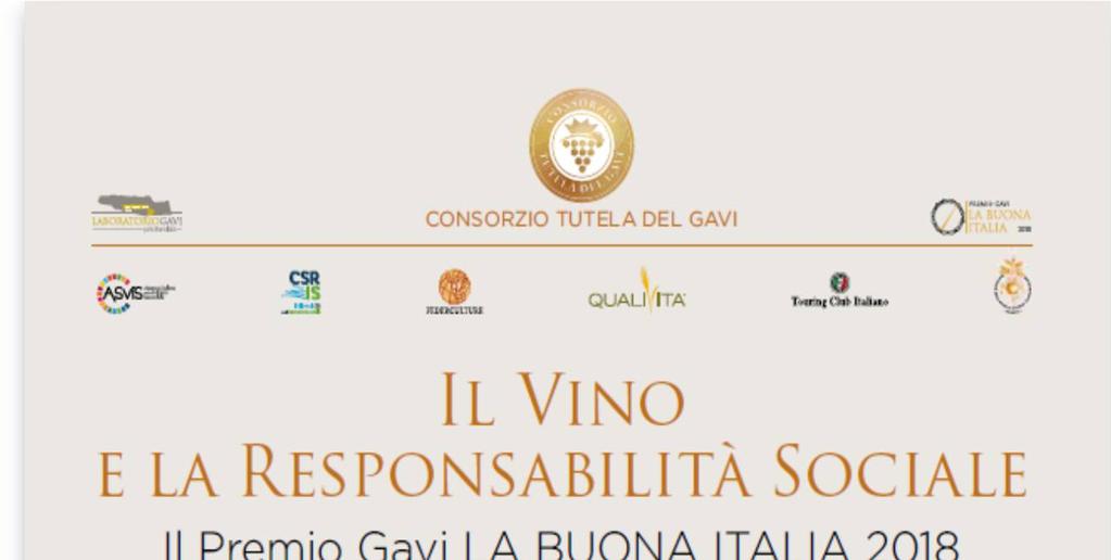 LABORATORIO GAVI Il Vino e la Responsabilità Sociale 2018 Fare il punto sul rapporto tra Vino e Responsabilità