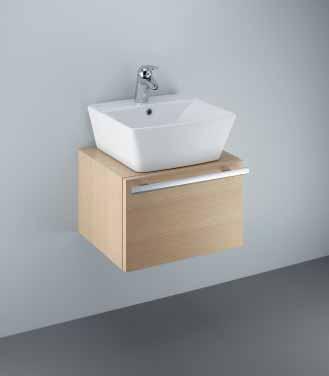 FCantica@1 1-09-2005 15:11 Pagina 32 K2168 Mobile lavabo con anta reversibile, corredata di maniglia 500 x 430 x 330 mm Modello K2168 SV Rovere sbiancato EG Rovere grigio HG Bianco laccato