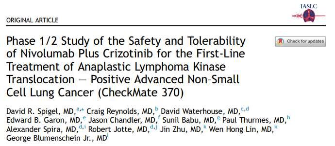 Imparando dagli errori Of the first 13 patients treated with nivolumab