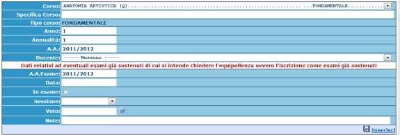 Normalmente quanto su esposto dovrebbe bastare per inserire tutti i corsi che servono a compilare il Piano di studi solo in casi particolari o se si intende compilare il piano di studi scegliendo di