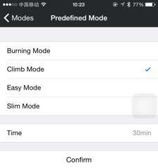 .10 Programmi pre-impostati (Burning Mode, Climb Mode, Easy Mode, Slim mode)