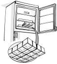 COME FAR FUNZIONARE IL COMPARTO CONGELATORE Produzione di cubetti di ghiaccio Riempire la bacinella del ghiaccio per 3/4 di acqua e riporla sul fondo del comparto di congelamento.