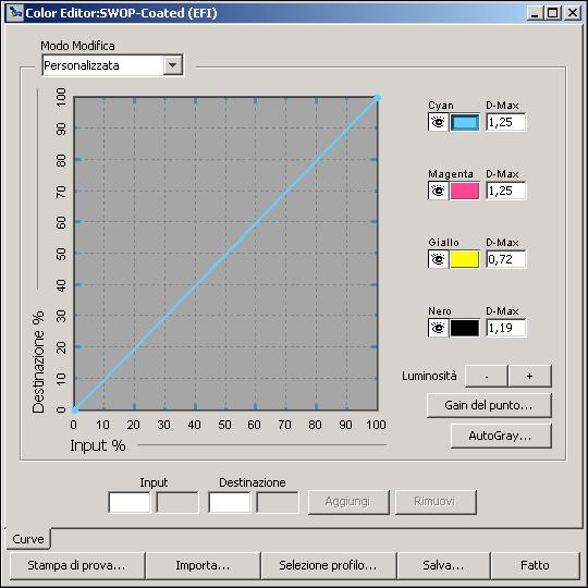 COLORWISE PRO TOOLS 22 3 Scegliere il profilo che si desidera modificare e fare clic su Seleziona.